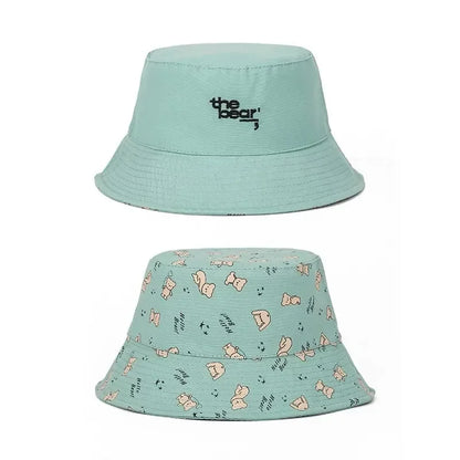 Cotton Cartoon Print Outdoor Travel Sun Bucket Hat
