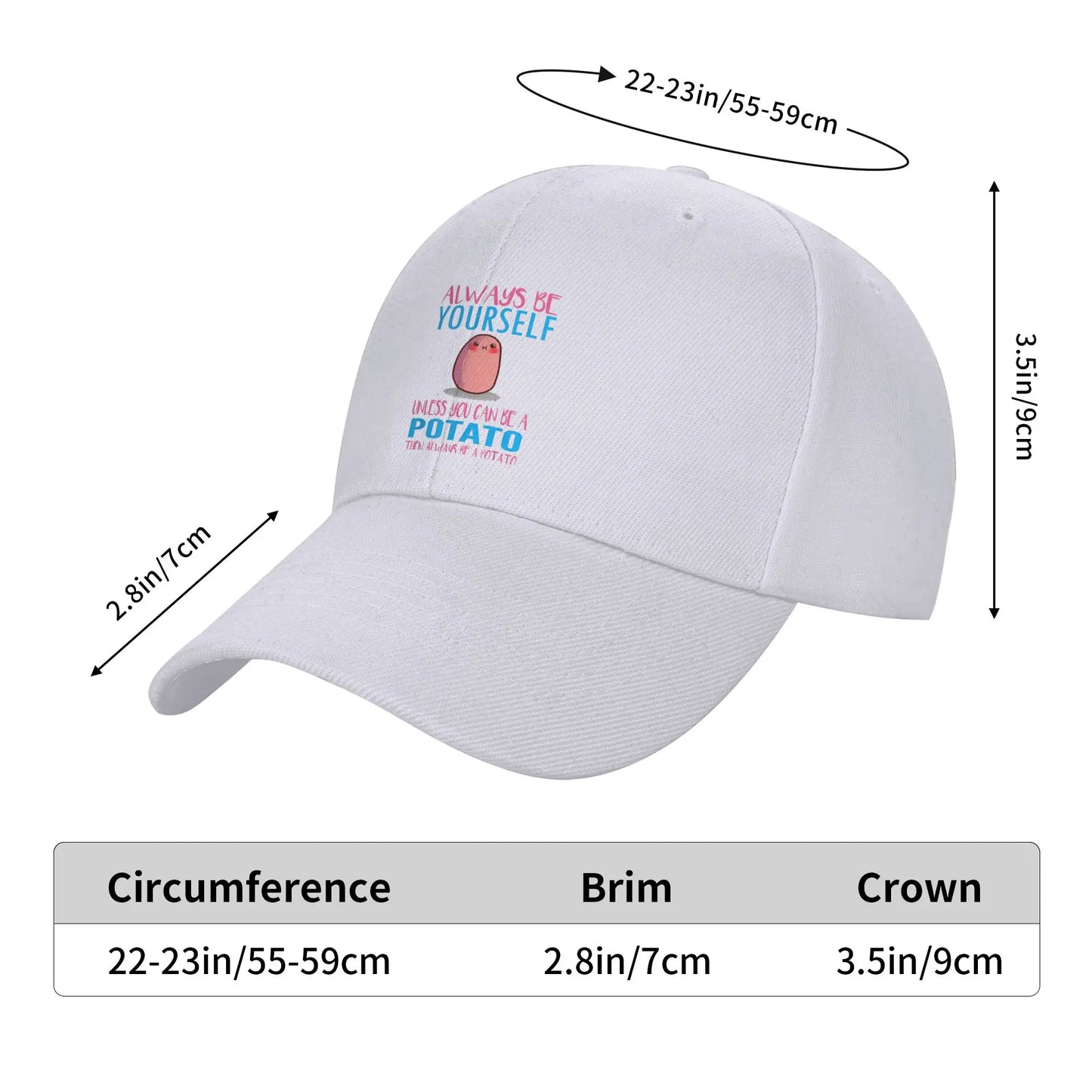 Always Be A Potato Mesh Baseball Cap
