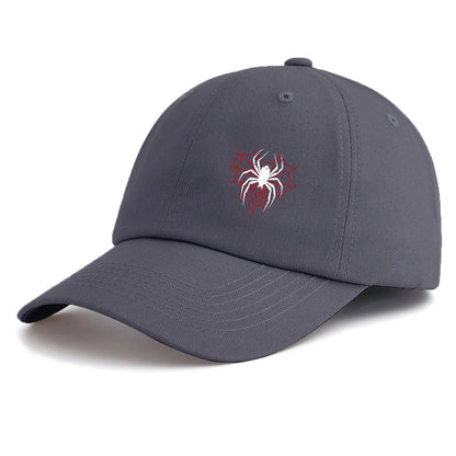 Minimalist Spider Print Retro Baseball Cap