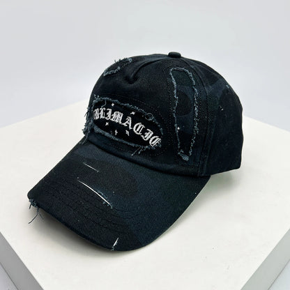New Unisex Broken Style Sanskrit Embroidery Baseball Hat
