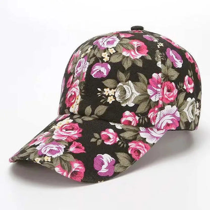 Women’s Floral Print Trucker Baseball Cap