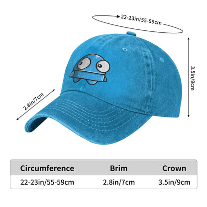 Vintage REPO Robot Horror Anime Denim Baseball Cap