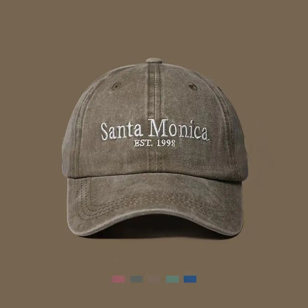 Face Slimming Letter Embroidered Baseball Cap