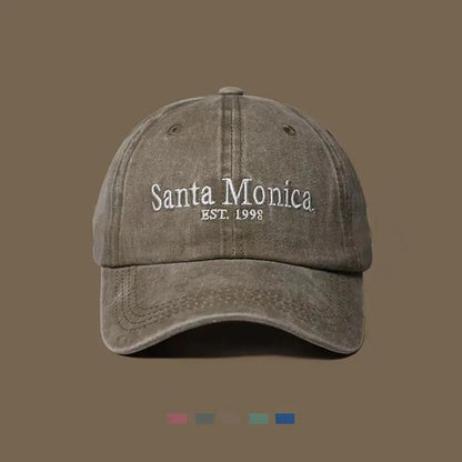 Face Slimming Letter Embroidered Baseball Cap