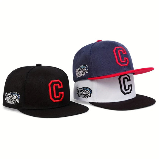 Unisex Embroidery Baseball Cap Cotton Snapback