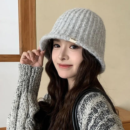 Knit Woolen Bucket Hat