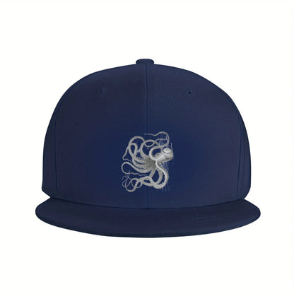 Vintage Nautical Octopus Art Outdoor Snapback Cap