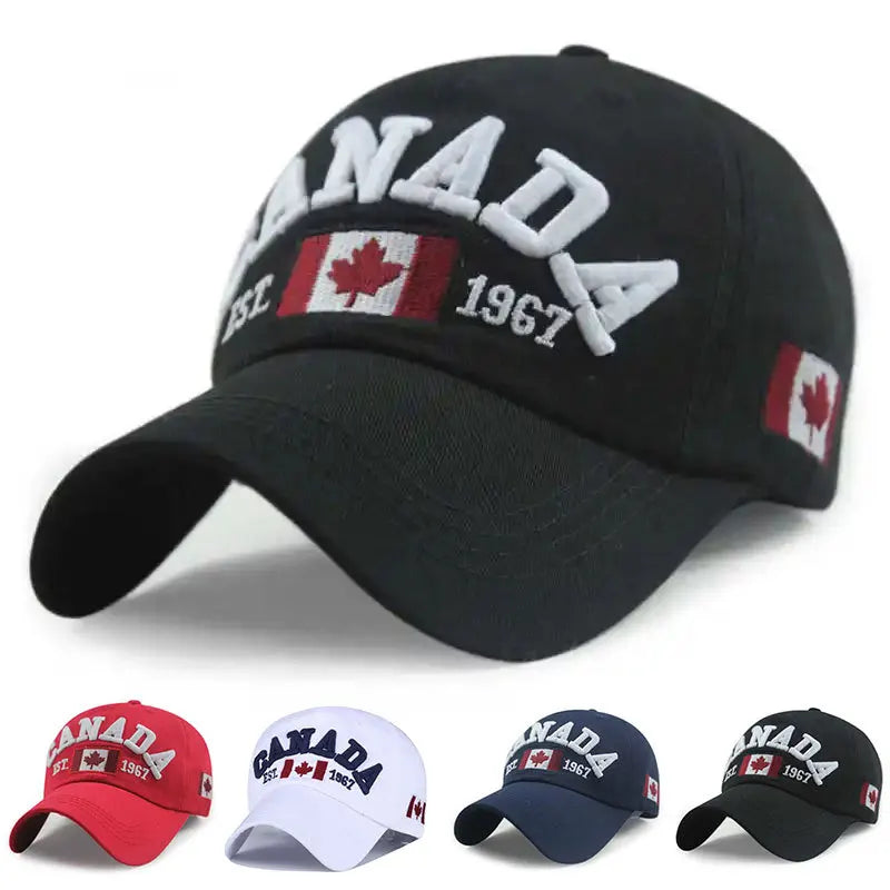 Canada Maple Leaf Embroidered Baseball Cap