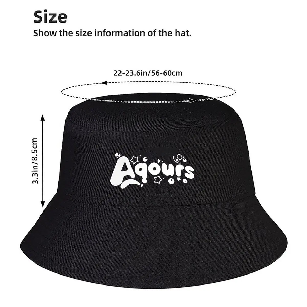 Aqours Pastel Pop Group Text Bucket Hat