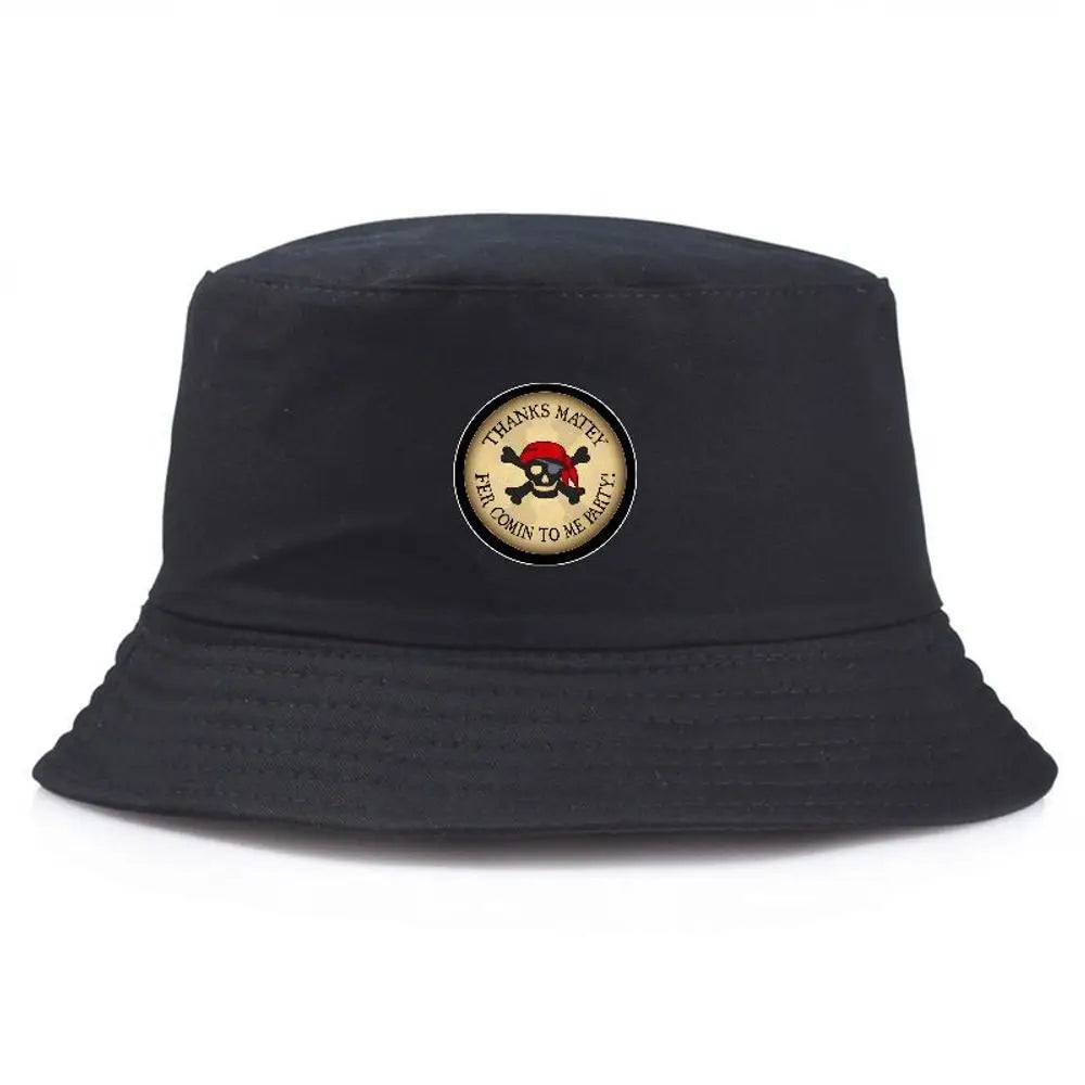 Pirate Skull Printed Bucket Hat