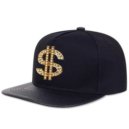 Unisex Diamond USD Letter Label Hip-hop Hats
