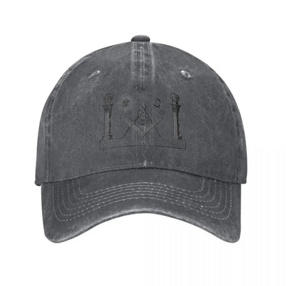 Classic Symbols Of Masonry Freemasonry Baseball Caps