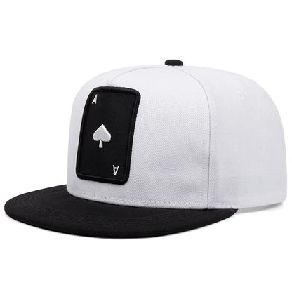 Personalized Poker Card A Flat Edge Baseball Cap