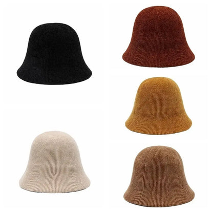 Chenille Knit Cold Proof Bucket Hat