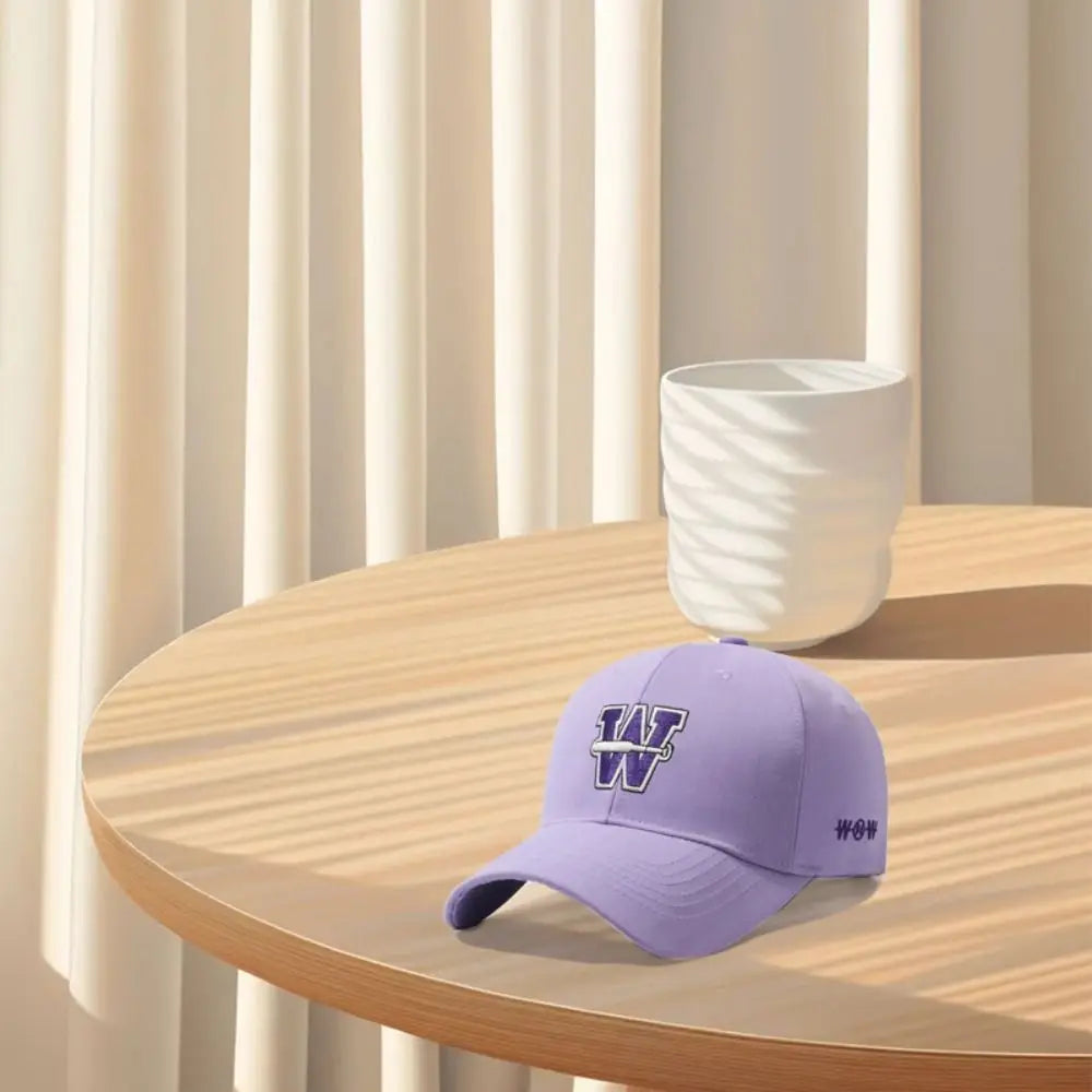 W Letter Cotton Trucker Baseball Cap
