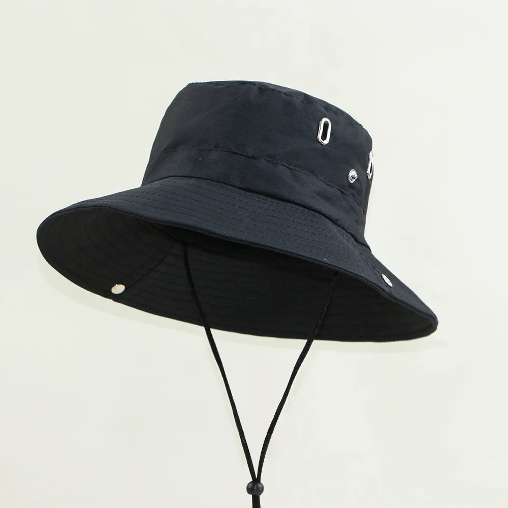 Outdoor Camping Drawstring Bucket Hat