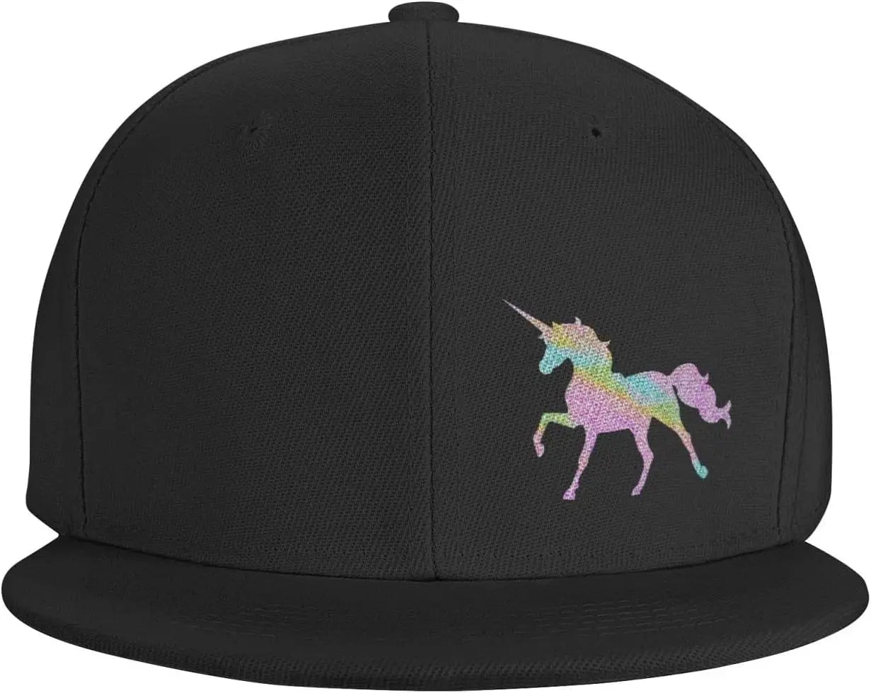 Glitter Unicorn Adjustable Outdoor Snapback Cap