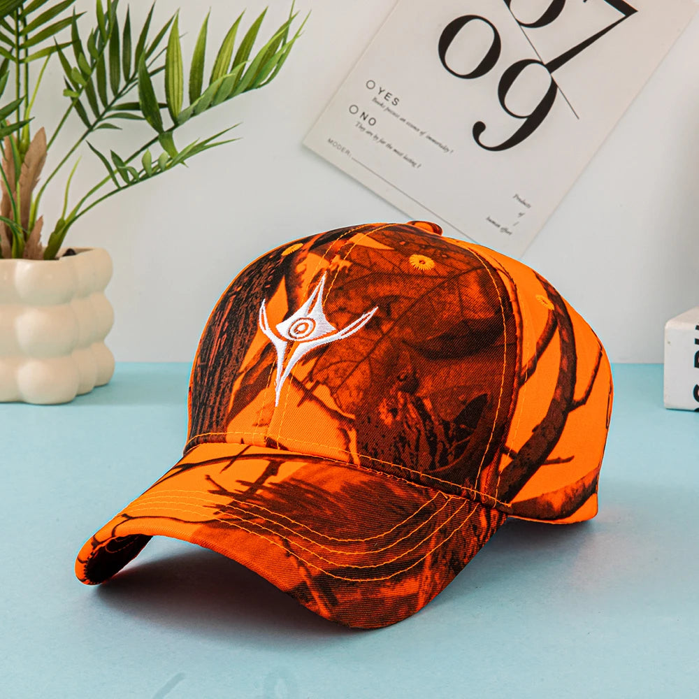 Unisex Leaf Print Camouflage Baseball Cap
