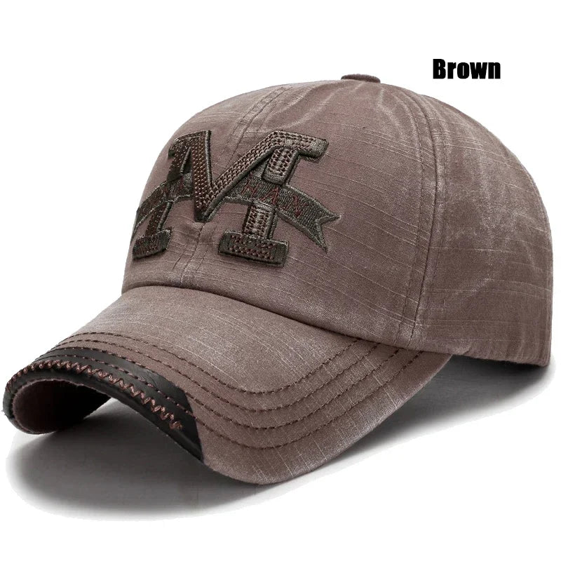 Washed Casual Embroidered Outdoor Baseball Cap