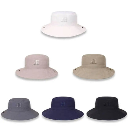 Simple Solid Foldable Big Brim Bucket Hat