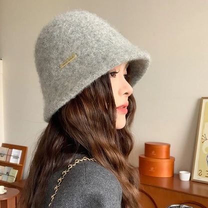 Reversible Lambswool Winter Bucket Hat