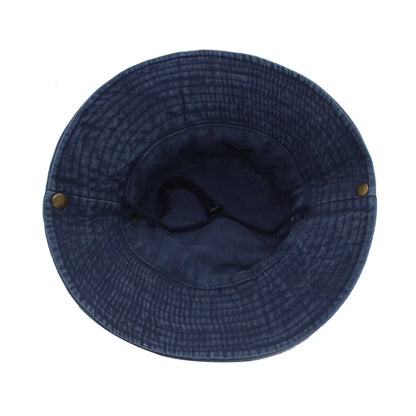 Wide Brim Washed Cotton Outdoor Bucket Hat