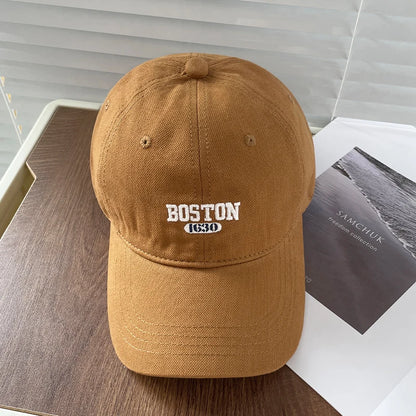 Boston Embroidered Baseball Cap Unisex