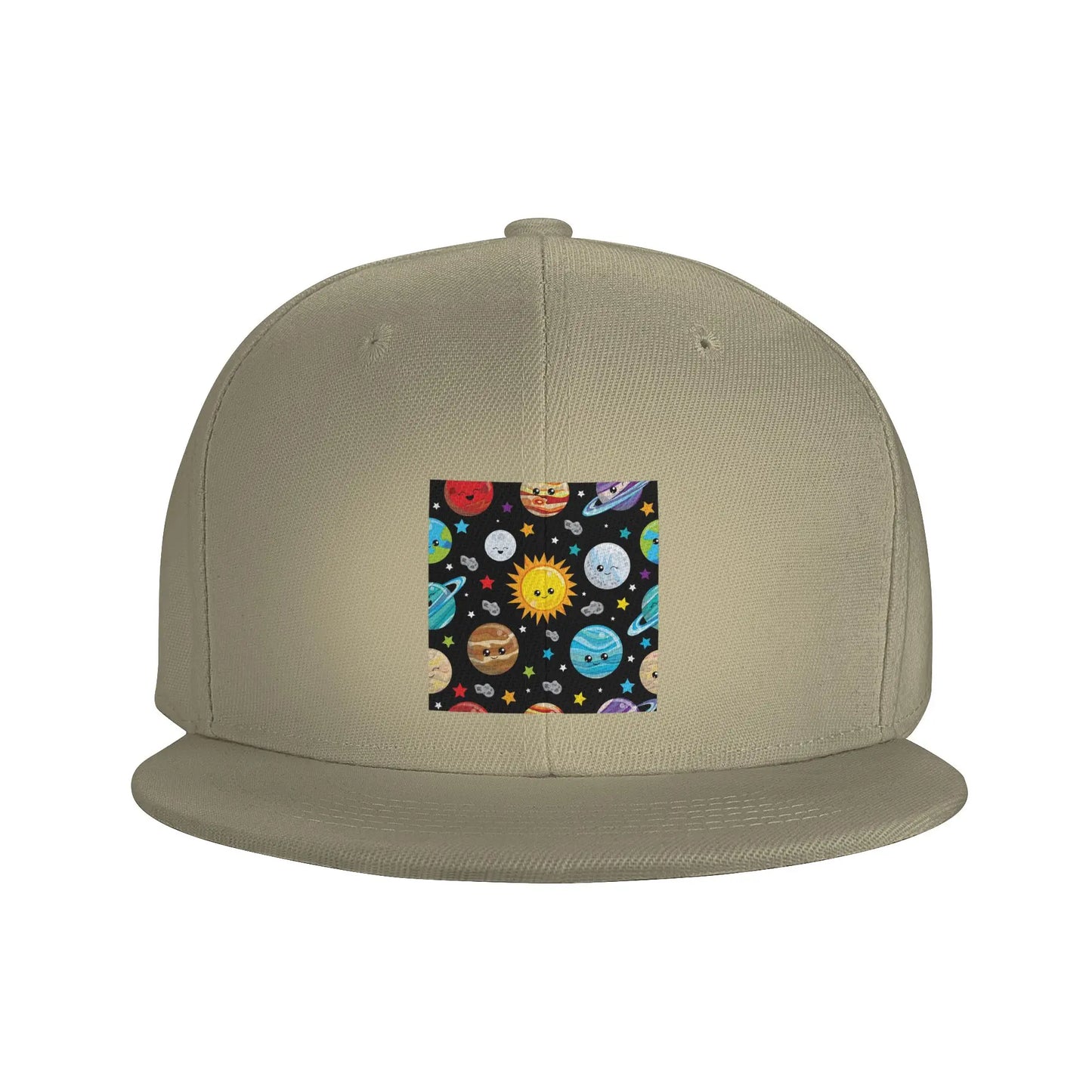 Kawaii Cute Solar System Planets Graphic Snapback Cap