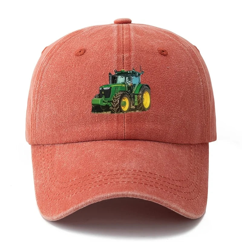 Printed Tractor Retro Duckbill Baseball Cap