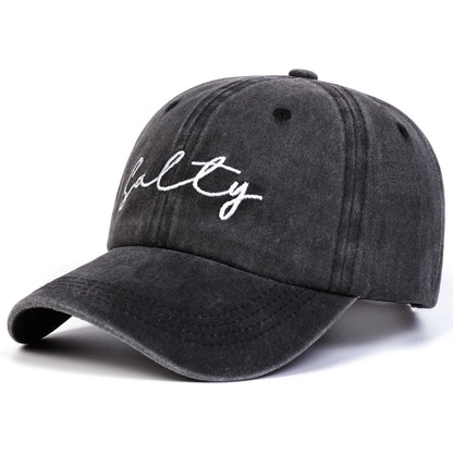 Unisex SALTY Letter Embroidery Baseball Caps