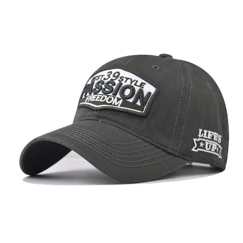 Unisex Cotton Washed Vintage Letter Baseball Cap