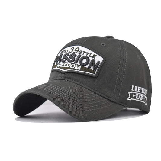 Unisex Cotton Washed Vintage Letter Baseball Cap