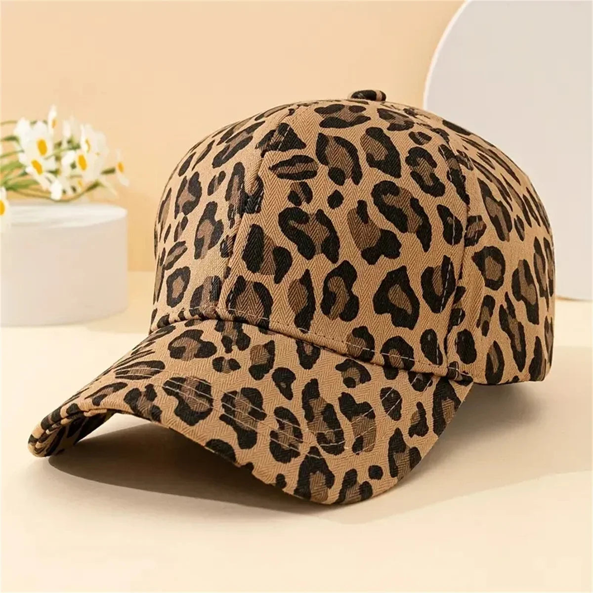 Trendy Leopard Print Duckbill Baseball Cap