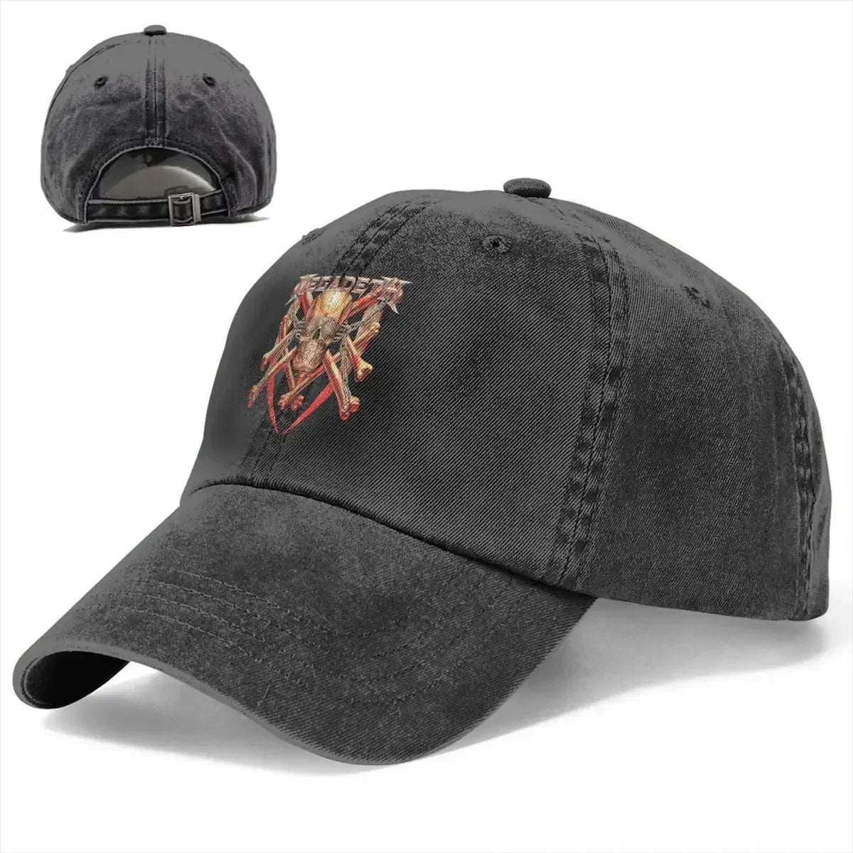 Classic Megadeths Distressed Snapback Baseball Cap