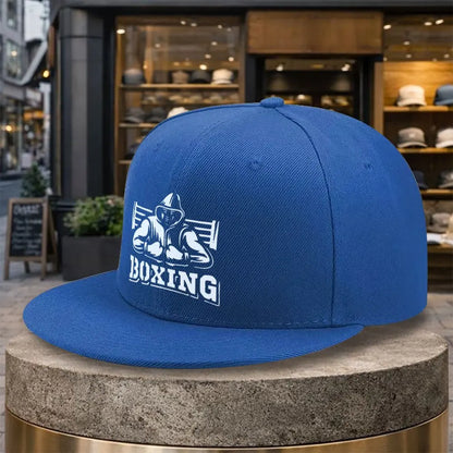 Boxing Streetwear Flat Brim Adjustable Snapback Cap
