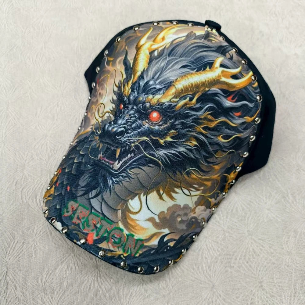 Animal Print Cotton Wide Brim Baseball Hat
