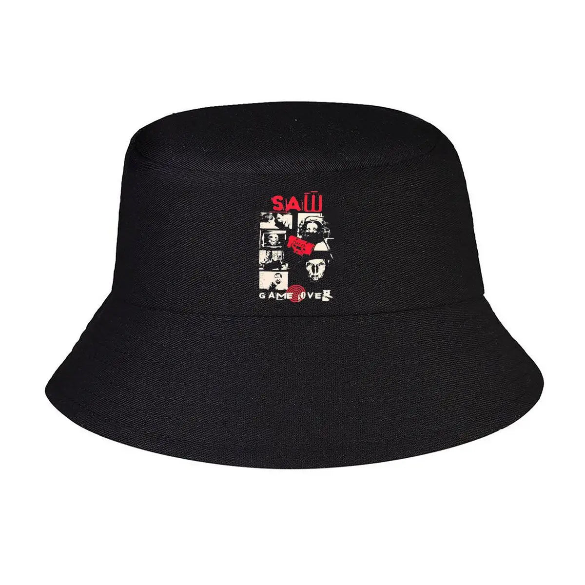 Saw Movie Play Me Tape Graphic Bucket Hat