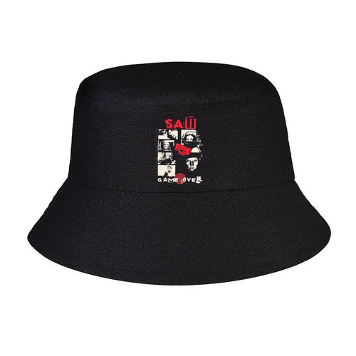 Saw Movie Play Me Tape Graphic Bucket Hat