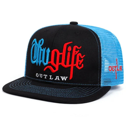 Hip Hop Embroidered Flat Brim Snapback Cap