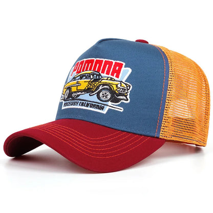 Unisex Sun Hat Hip Hop Mesh Trucker Hat