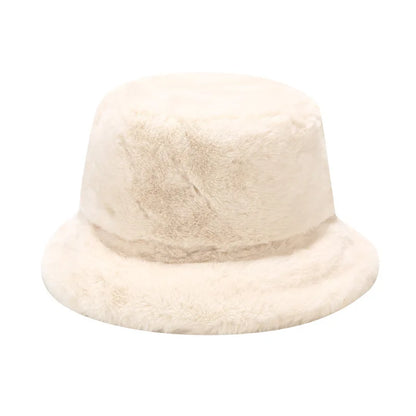 Fluffy Faux Fur Winter Bucket Hat