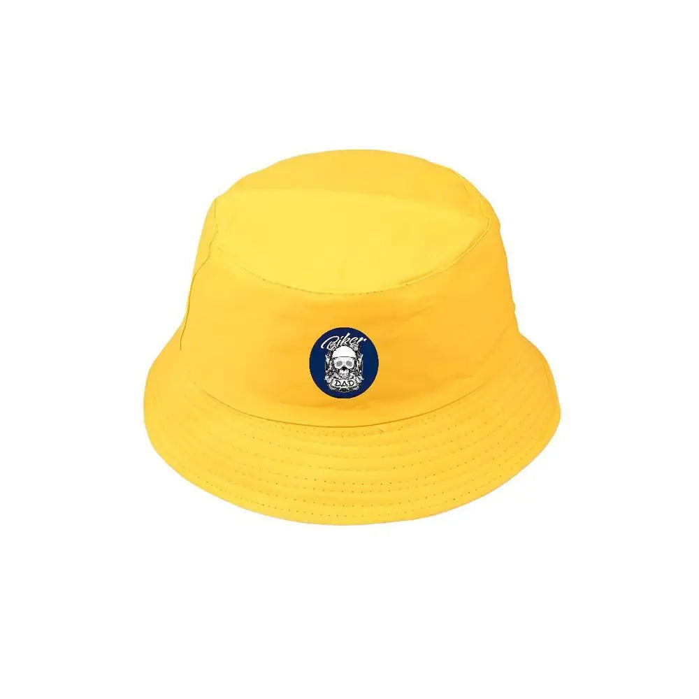 Astronaut Skull Emblem Printed Black Bucket Hat