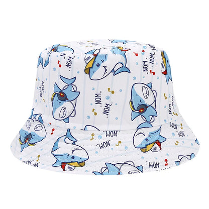 Cute Shark Cartoon Kids Bucket Hat