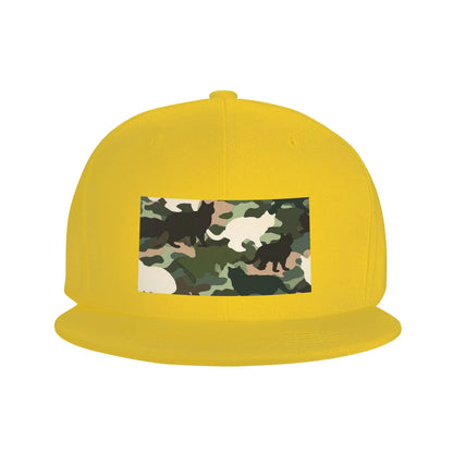 Cat Camouflage Pattern Breathable Outdoor Snapback Cap