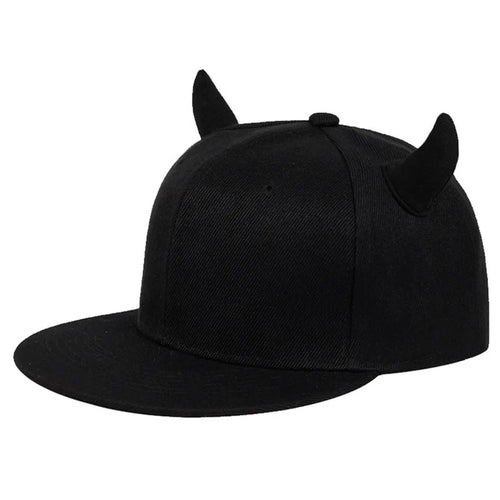 Women's Devil Ox Horn Hat Baseball Cap