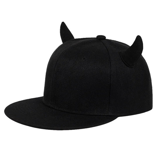 Women's Devil Ox Horn Hat Baseball Cap