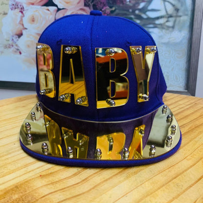 Unisex Heavy Letter Sequin Hip-Hop Cap