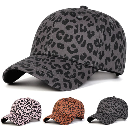 Unisex Leopard Print Adjustable Baseball Hat