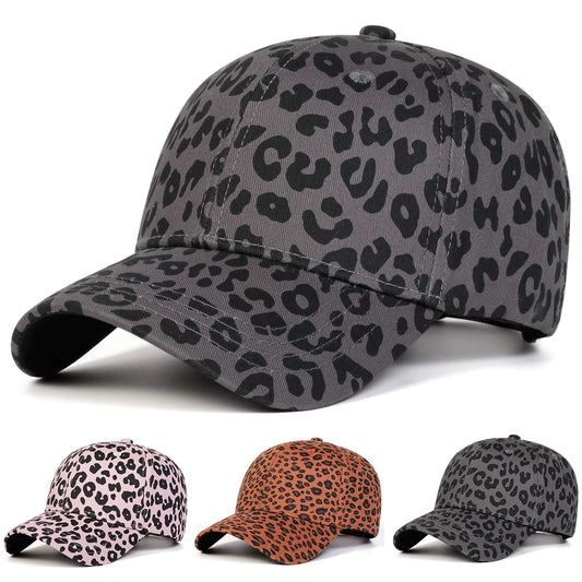 Unisex Leopard Print Adjustable Baseball Hat