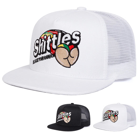Unisex Shittles Embroidery Hip-hop Net Hats